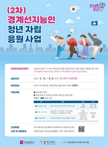 경계선지능인 청년 자립 응원 교육
